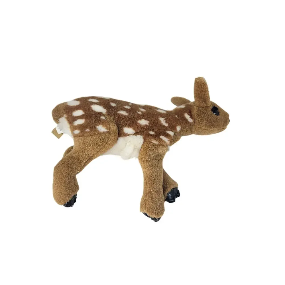 Folkmanis Baby Deer Fawn Hand Puppet Plush 13 in Furry Forest Animal Cute